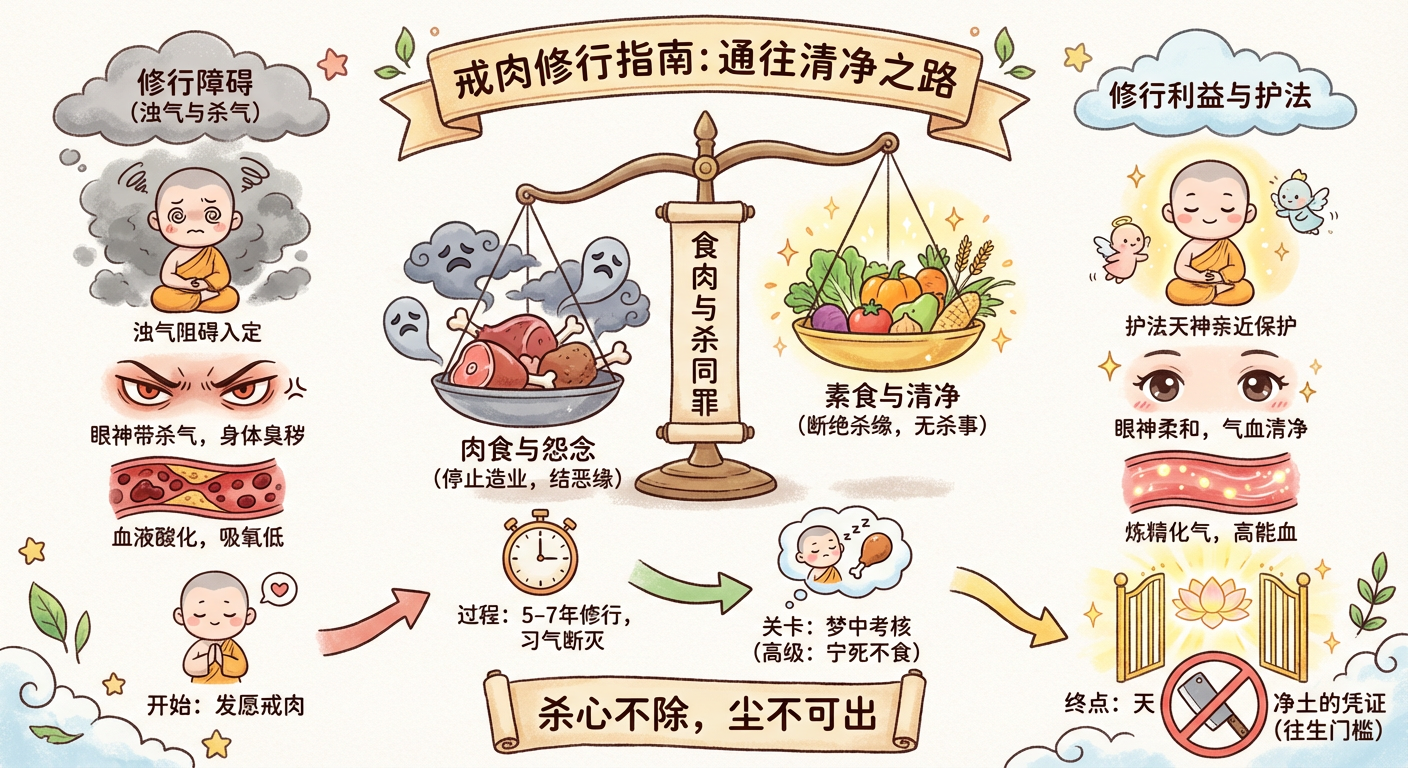 戒肉(三) - 戒行修持圖解